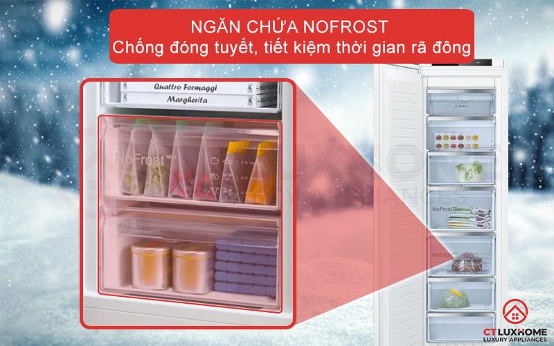 Tủ đông Bosch GIN81ACE0 âm tủ