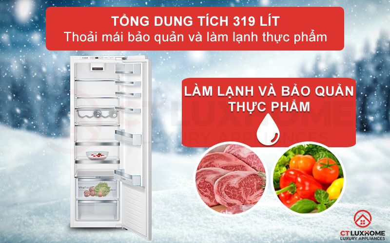 Tủ mát Bosch KIR81AFE0