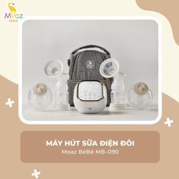 Máy Hút Sữa Moaz BeBe Điện Đôi MB 090