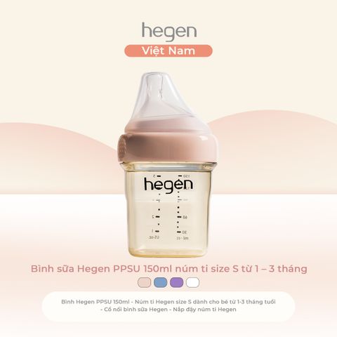 Bình Sữa Hegen PPSU 150ML Hồng