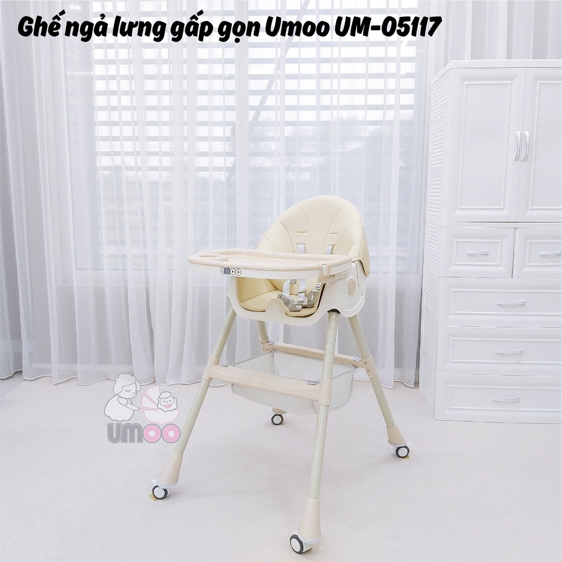 Ghế Ăn Dặm Umoo GG - Ngã Lưng UM-05117