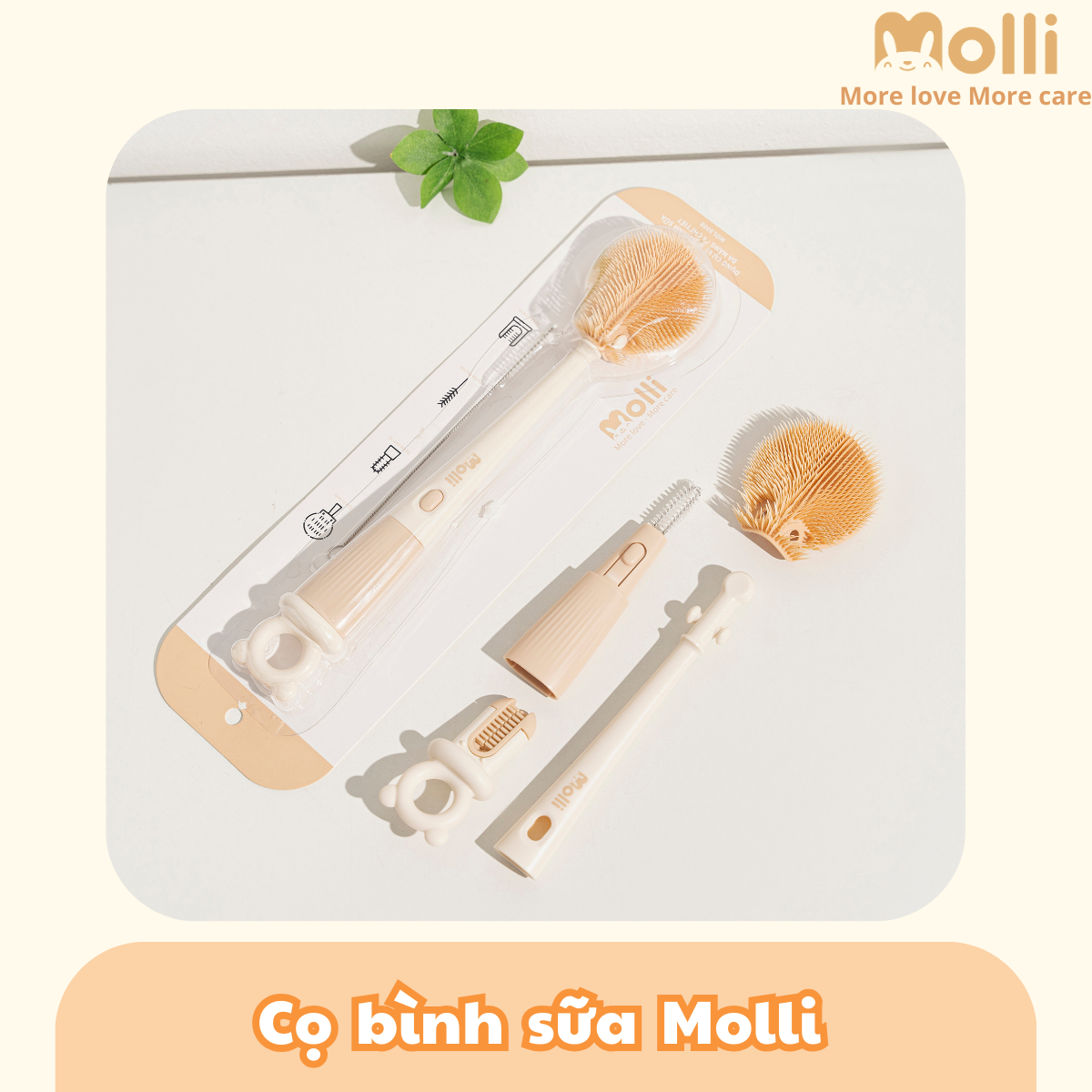 Cọ Rửa Bình Molli 4 Chi Tiết MOL3008