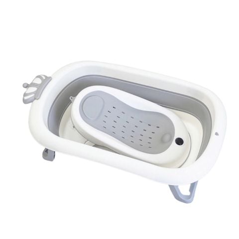 Thau Tắm Gấp Gọn Holla Nhiệt Kế Xám