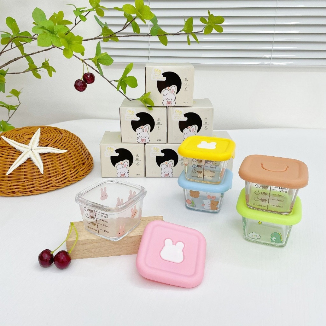 Trữ Thức Ăn Mum Bebe Thủy Tinh 140ML