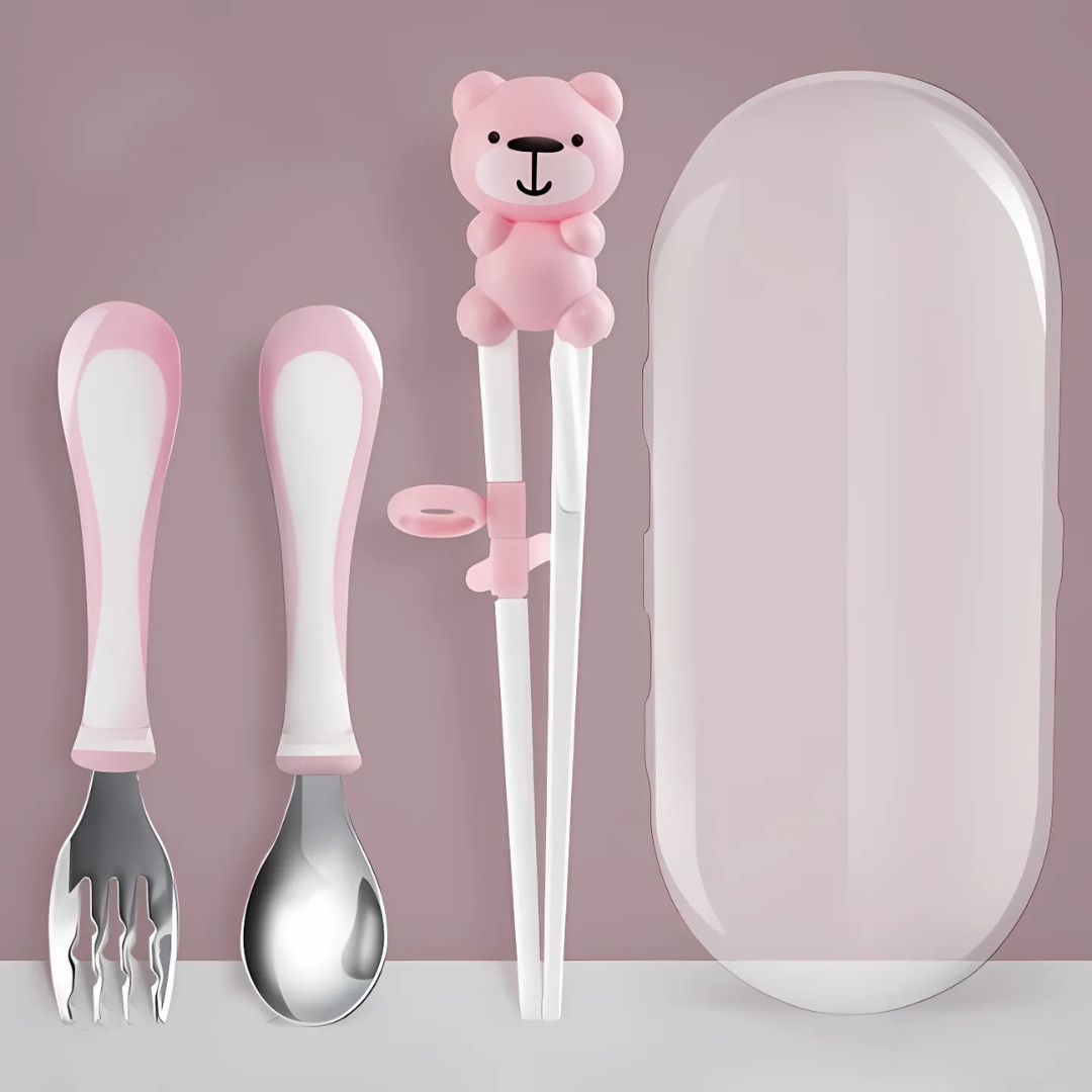 Set Đồ Dùng Ăn Dặm Zaracus Muỗng Đũa