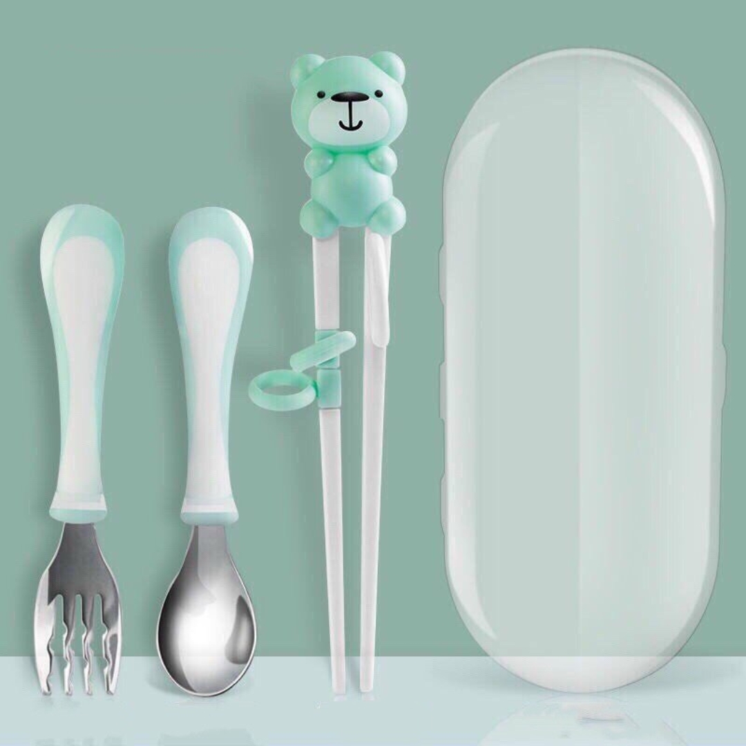Set Đồ Dùng Ăn Dặm Zaracus Muỗng Đũa