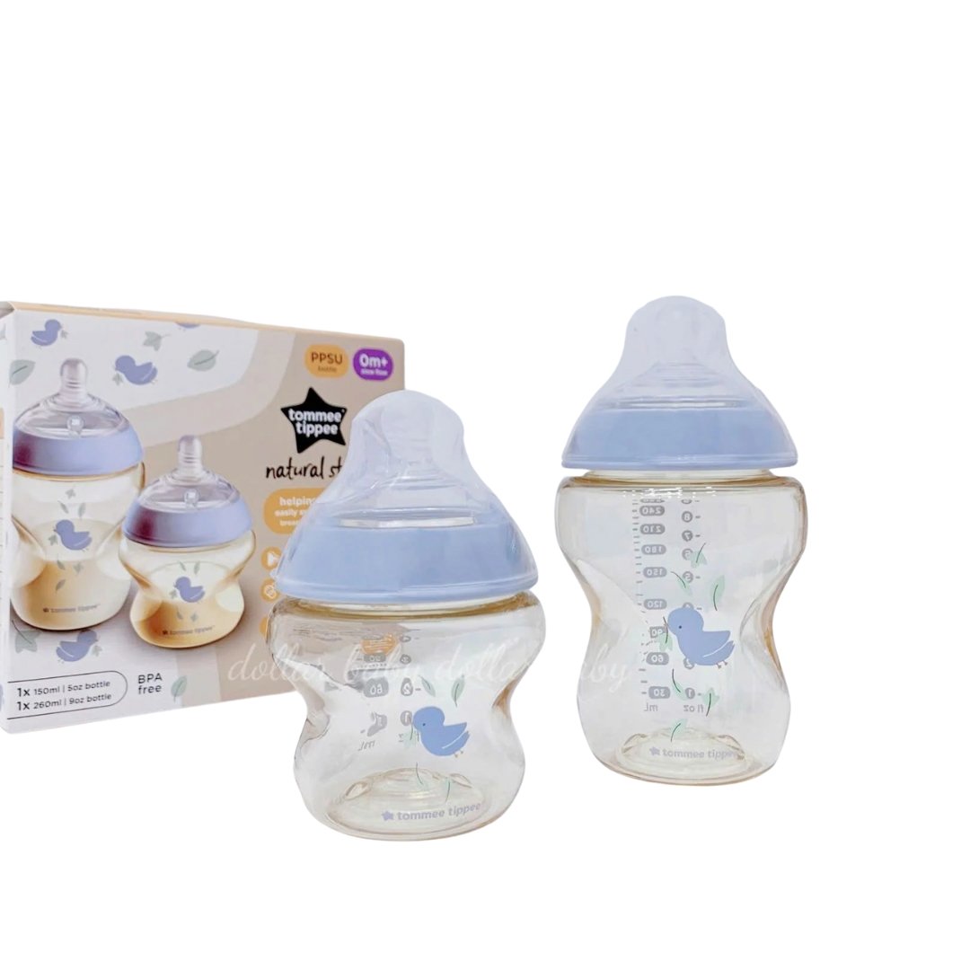 Set Bình Sữa Tommee Tippee PPSU 260ML & 150ML Xanh