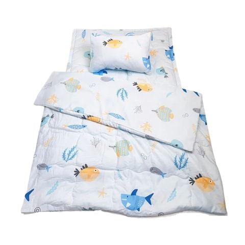 Bộ Đi Học Katina Tencel 40S Nệm+Gối+Chăn 80*1M2