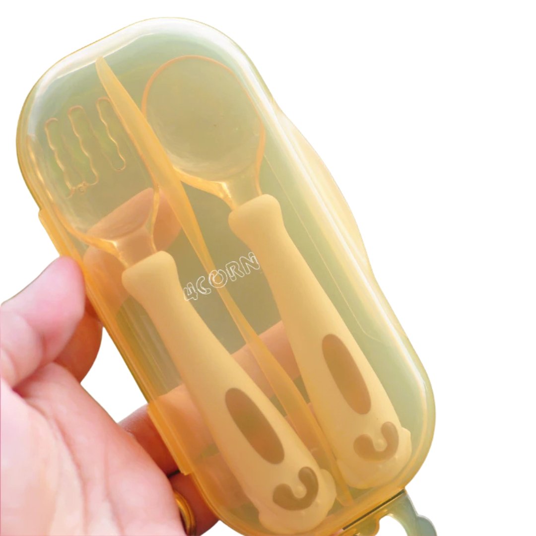 Set Thìa Cocobear Kèm Nĩa Uốn Cong