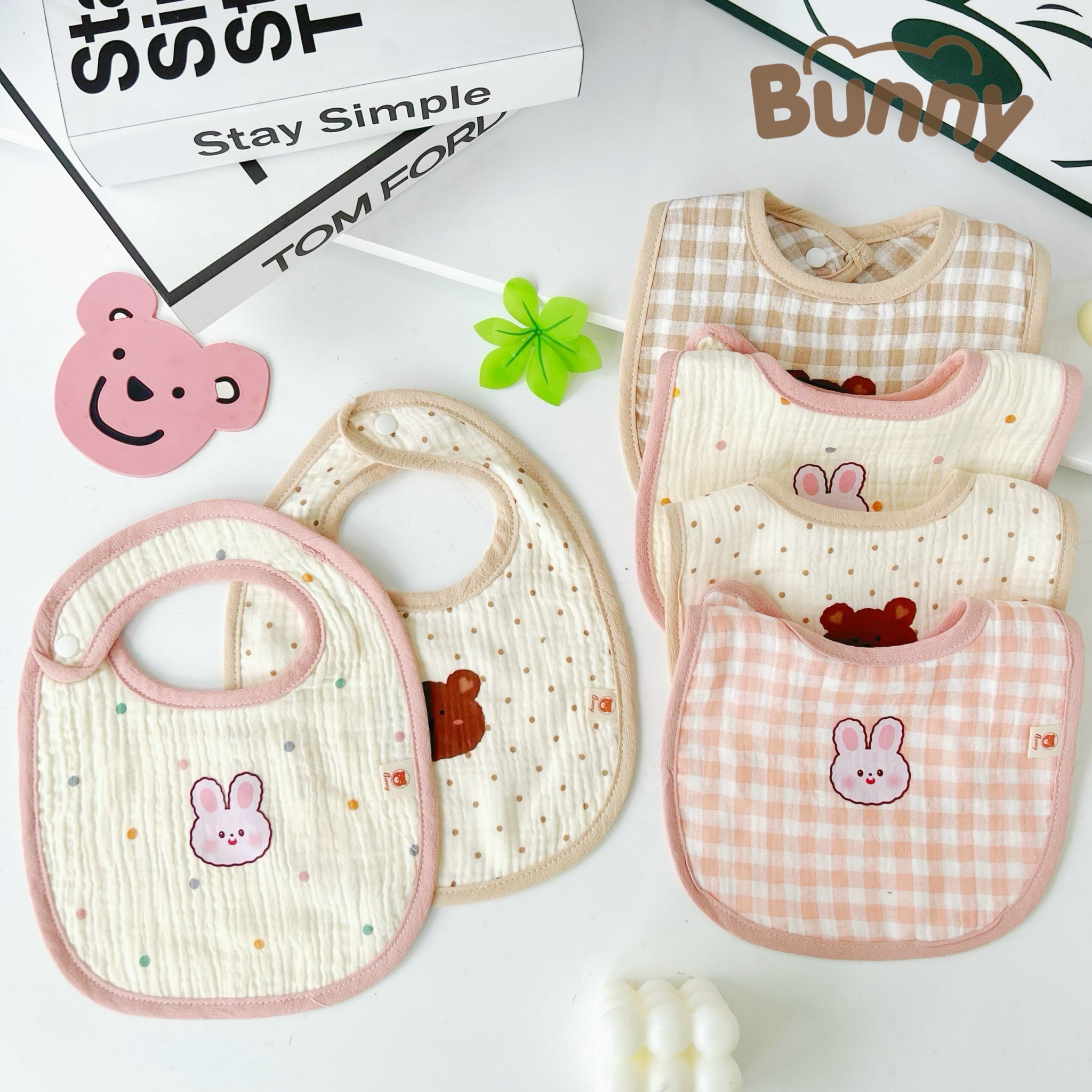 Yếm Bunny Vải Vuông