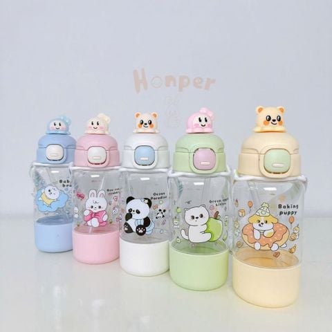 Bình Nước Honper Họa Tiết Gấu Hk2503