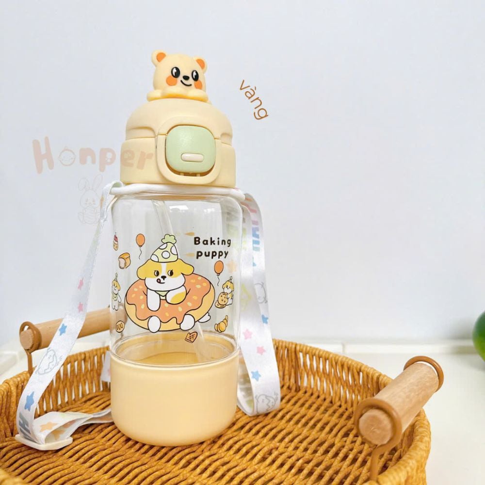 Bình Nước Honper Họa Tiết Gấu Hk2503