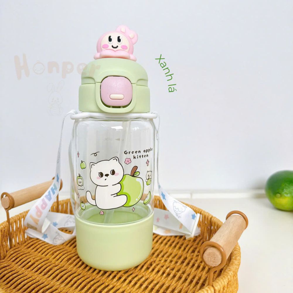 Bình Nước Honper Họa Tiết Gấu Hk2503
