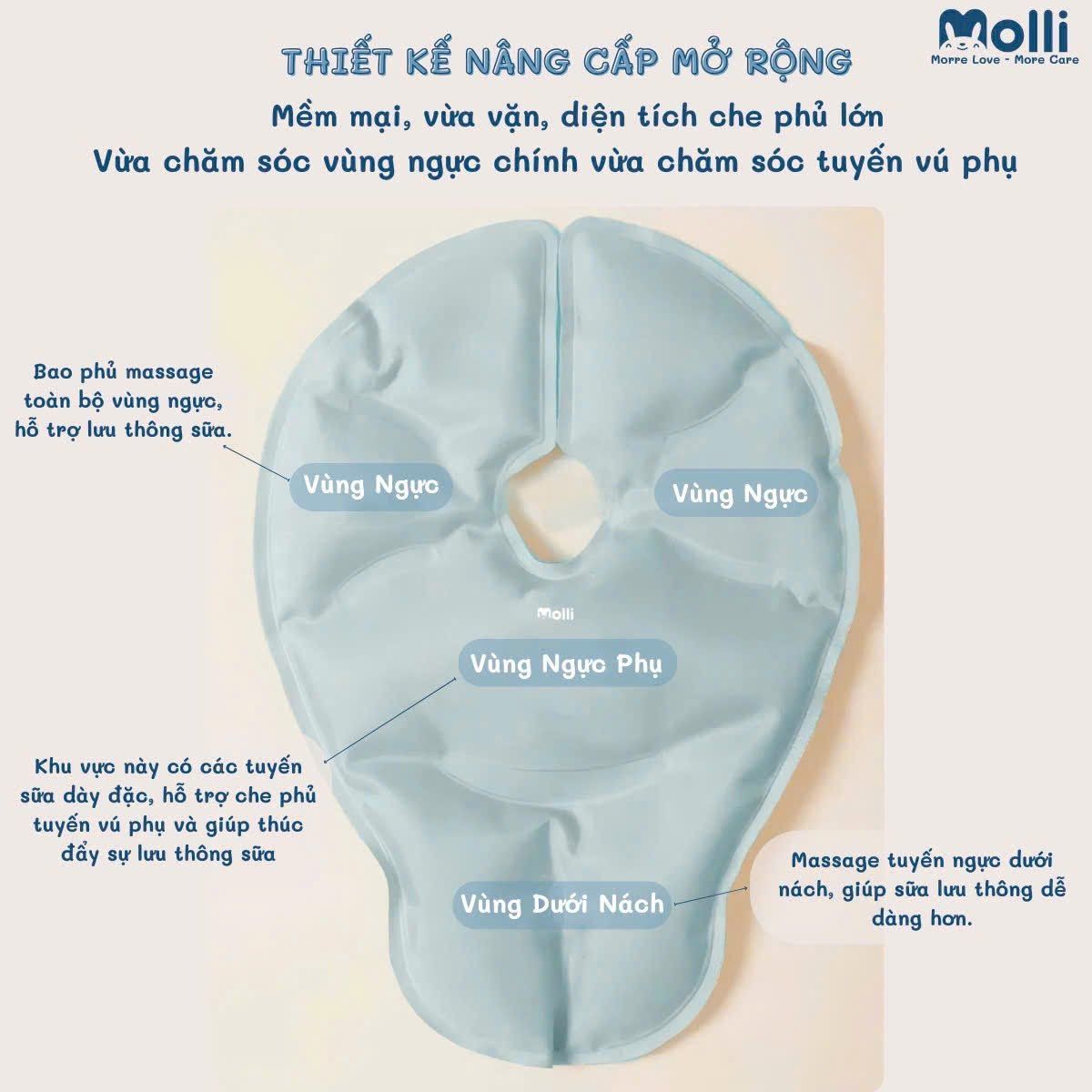 Túi Chườm Nóng Molli Thông Tia Sữa MOL3021