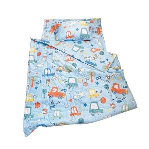 Bộ Đi Học Katina Tencel 40S Nệm+Gối+Chăn 80*1M2