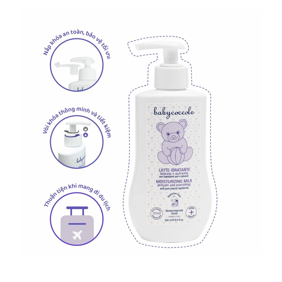 Sữa Dưỡng Thể Babycoccole Hạnh Nhân 250ML