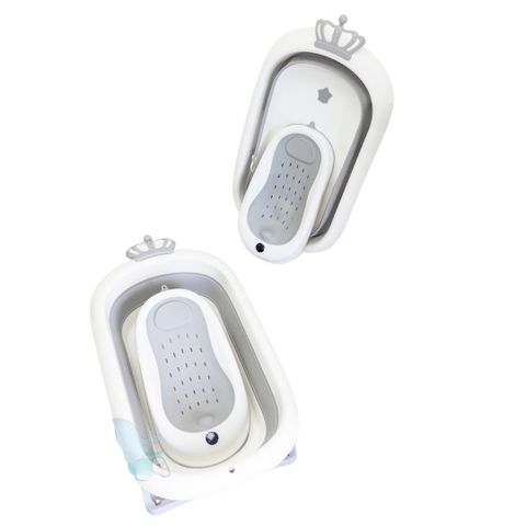 Thau Tắm Gấp Gọn Holla Nhiệt Kế Xám