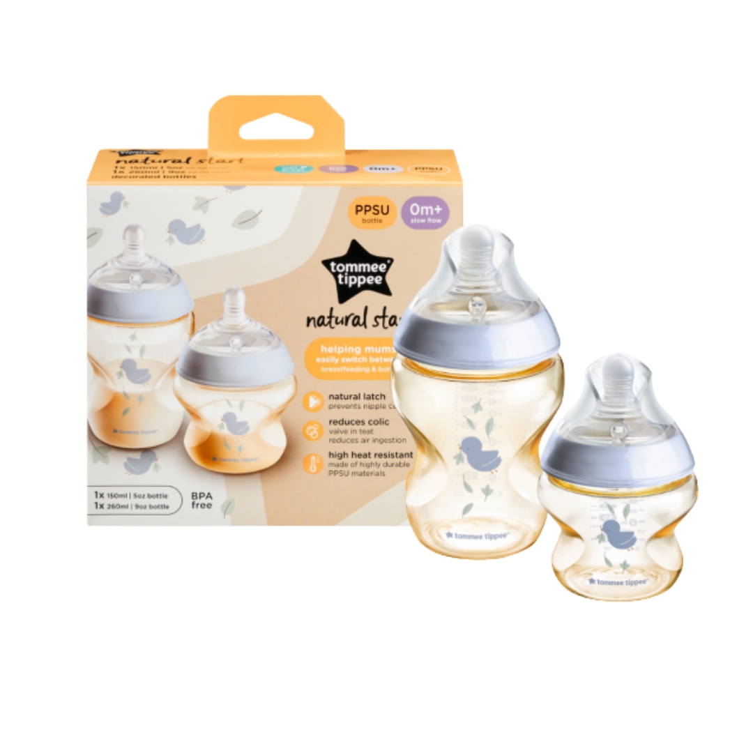 Set Bình Sữa Tommee Tippee PPSU 260ML & 150ML Xanh