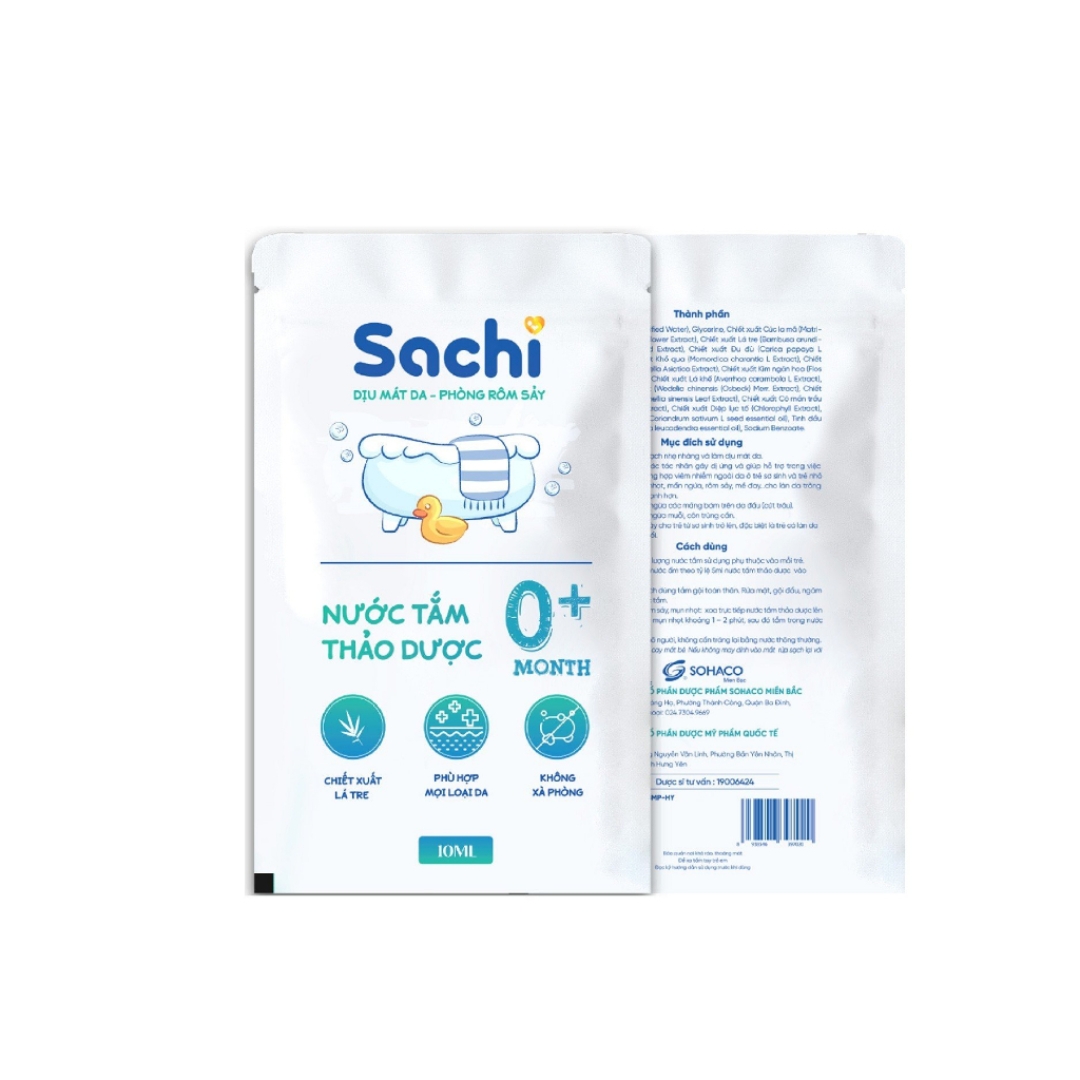 Set 2 Gói Tắm Gội Sachi Thảo Dược 10ML