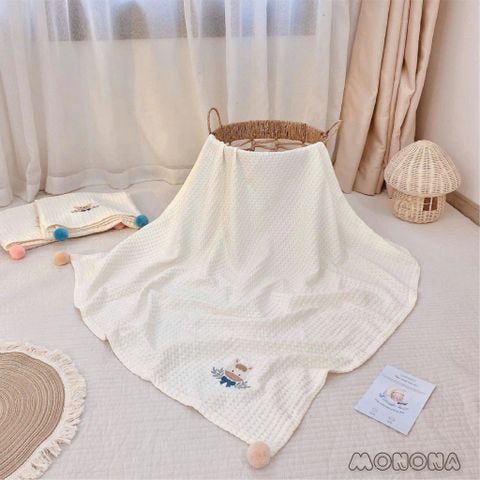 Chăn Monona Chăn Waffle Thêu Hạt Bông MNN139