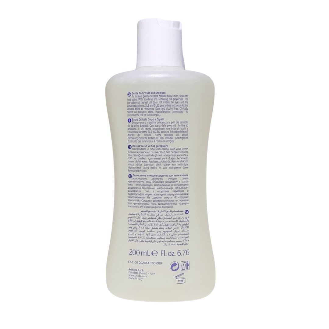 Tắm Gội Chicco Yến Mạch 200ML