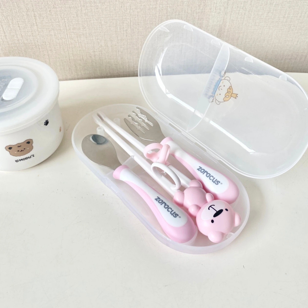 Set Đồ Dùng Ăn Dặm Zaracus Muỗng Đũa