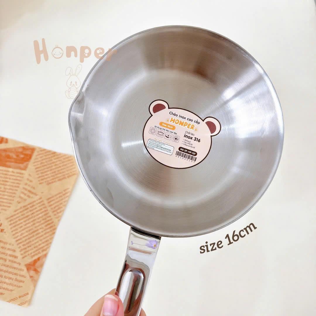 Chảo Honper Inox 316  HP137 Size 16cm
