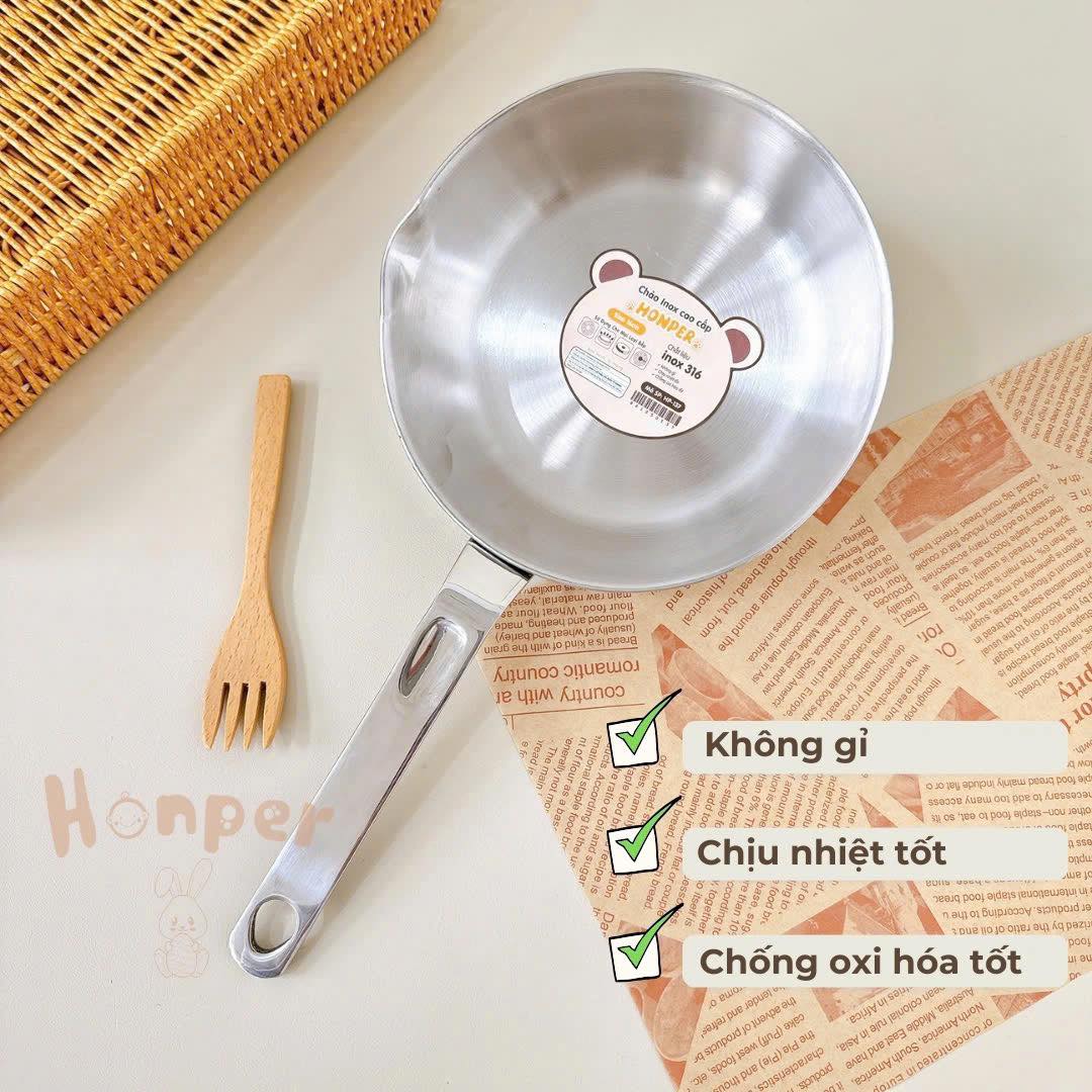 Chảo Honper Inox 316  HP137 Size 16cm