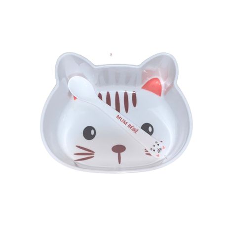 Chén Mum Bebe Mèo Thỏ Kèm Thìa