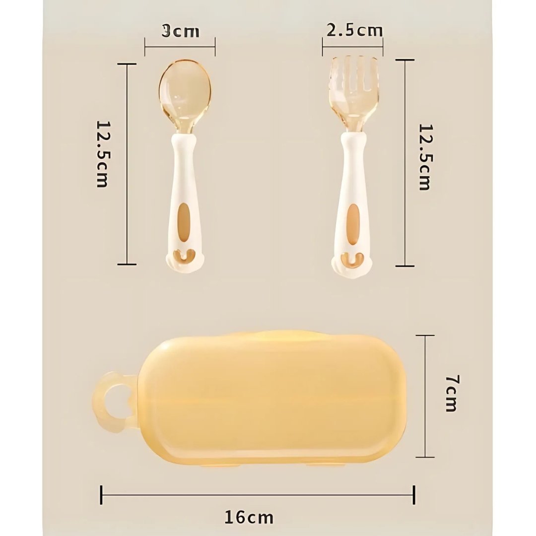 Set Thìa Cocobear Kèm Nĩa Uốn Cong