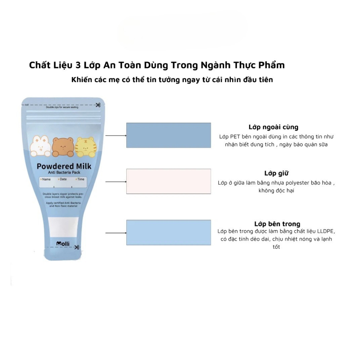 Túi Chia Sữa Molli MOL0035