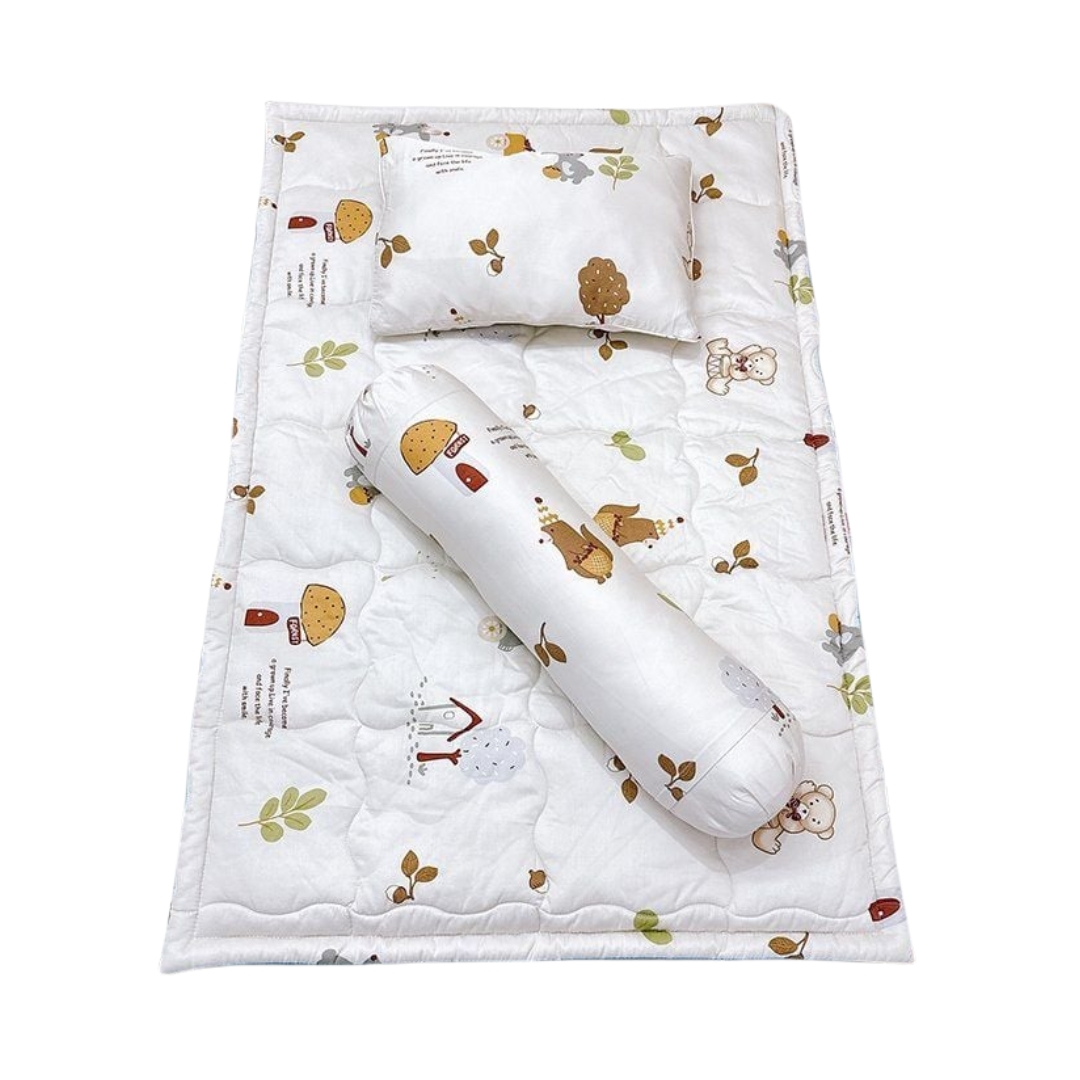 Bộ Đi Học Katina Tencel 40S Nệm+Gối+Gối Ôm 80*1M2