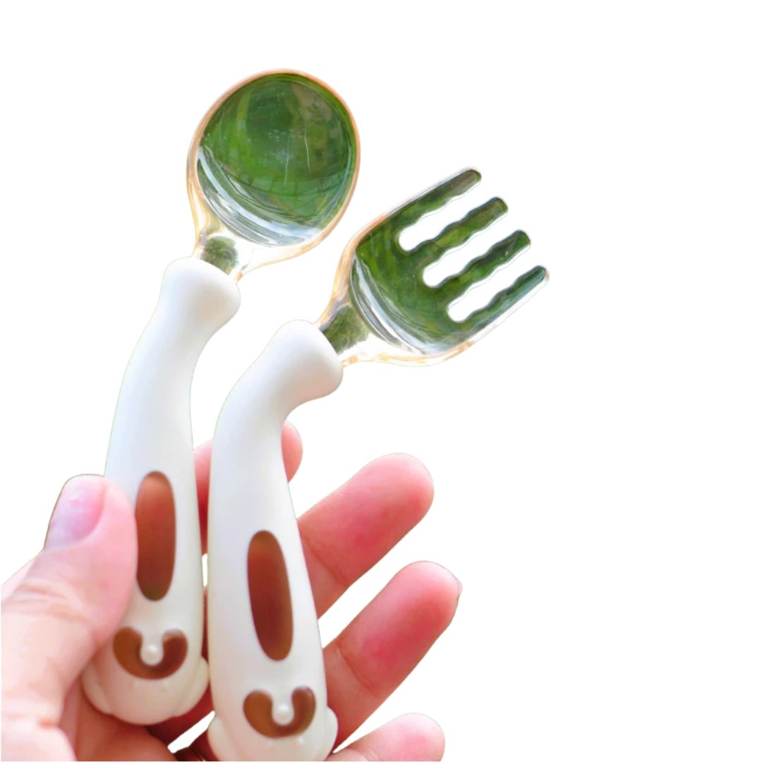 Set Thìa Cocobear Kèm Nĩa Uốn Cong