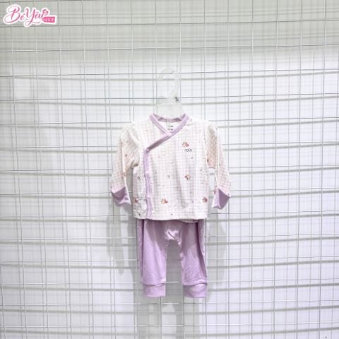 Bộ Dài Nous Cài Lệch Áo Họa Tiết Kẻ Sọc