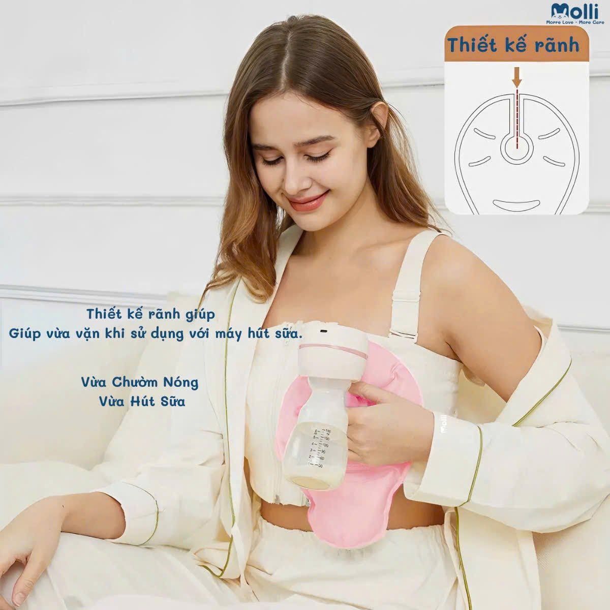 Túi Chườm Nóng Molli Thông Tia Sữa MOL3021