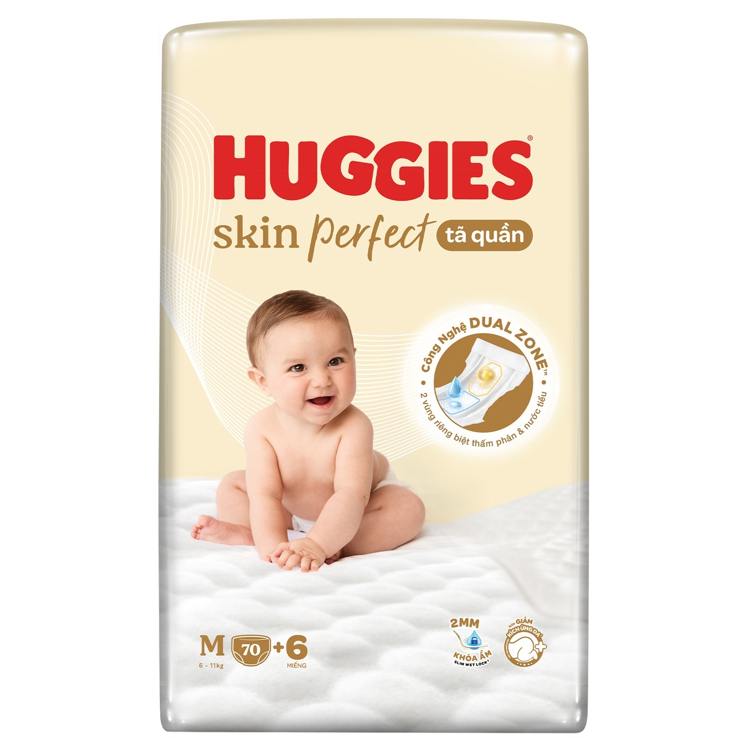 Tã Quần M Huggies 76M