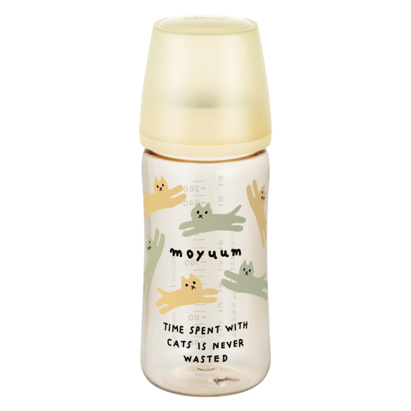 Bình Sữa Moyuum Premium PPSU Mèo Vàng 270ML