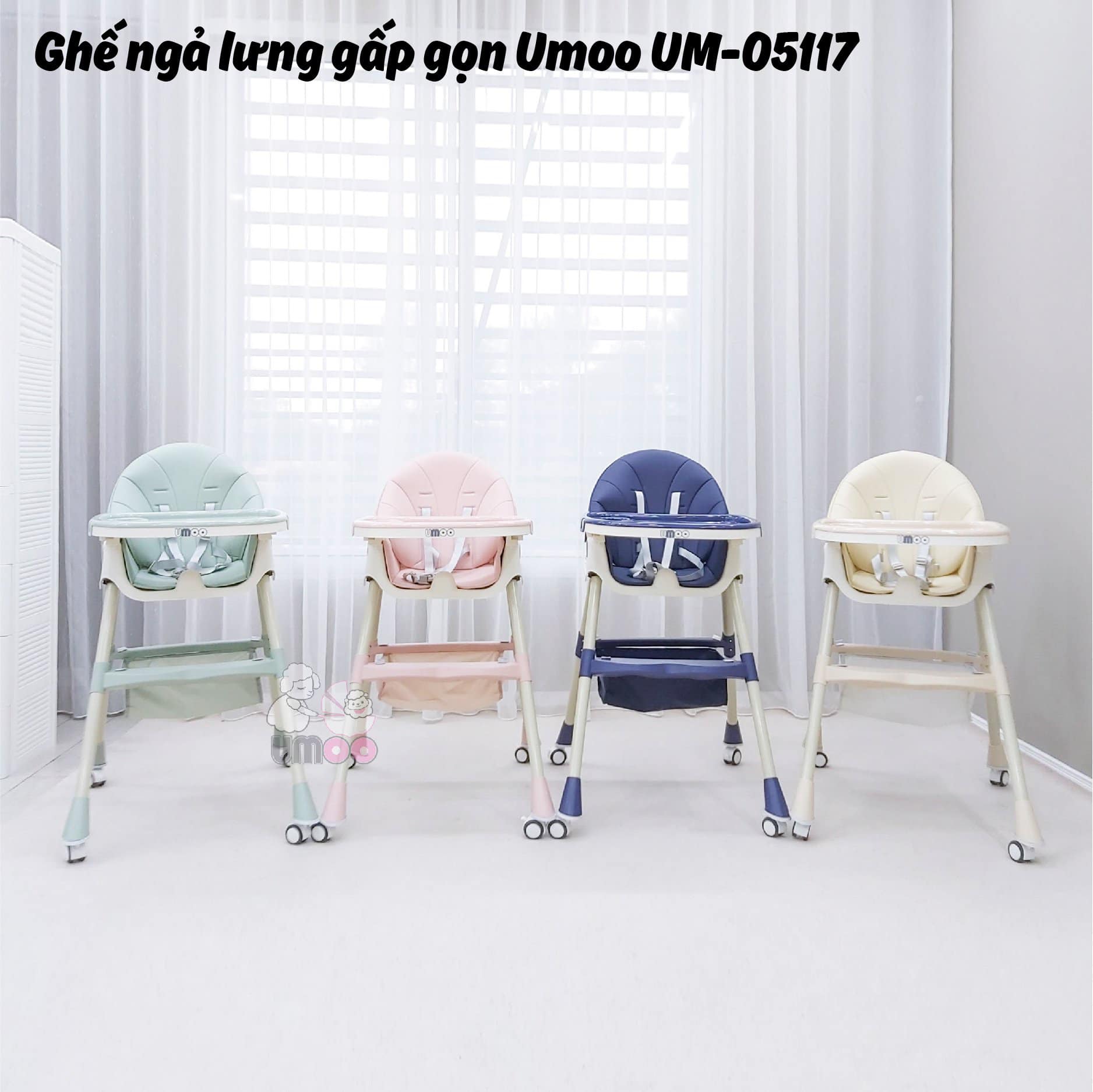 Ghế Ăn Dặm Umoo GG - Ngã Lưng UM-05117