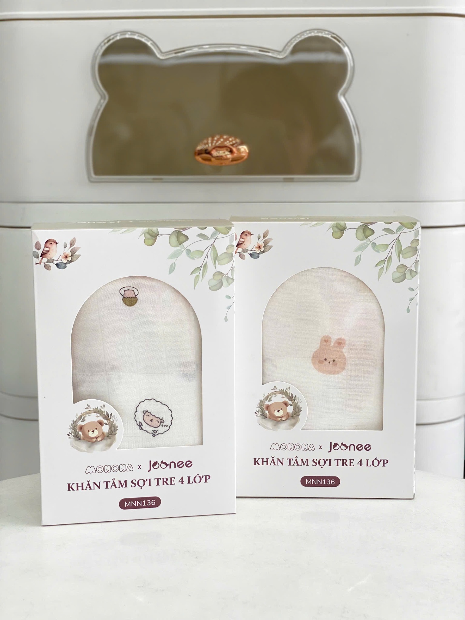 Khăn Tắm - Quấn Monona Sợi Tre 4 Lớp Mnn136