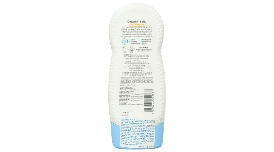 Tắm Gội Cetaphil Calendula 230ML
