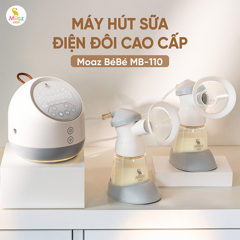 Máy Hút Sữa Moaz BeBe Điện Đôi MB 110
