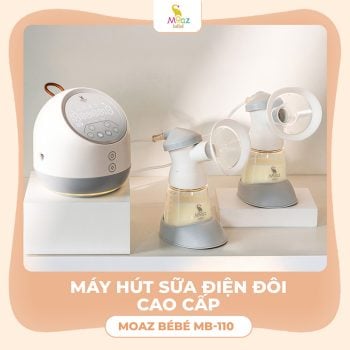 Máy Hút Sữa Moaz BeBe Điện Đôi MB 110