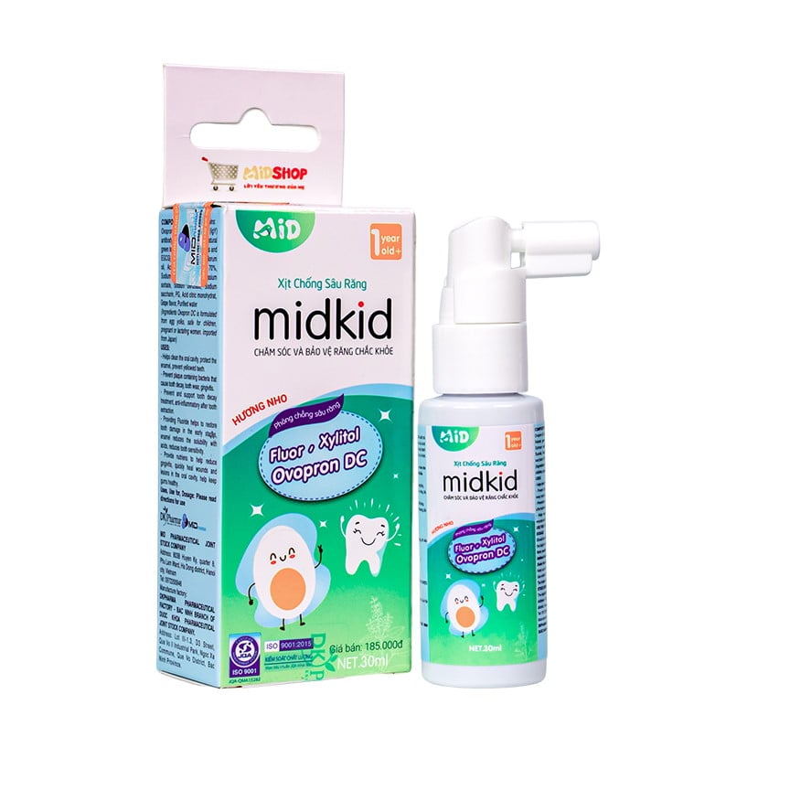Ddbk Midkid Xịt Chống Sâu Răng