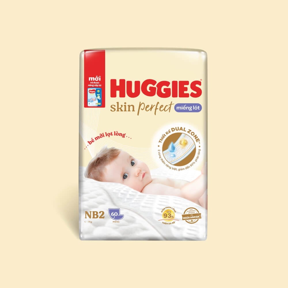 Miếng Lót NB2 Huggies 60M