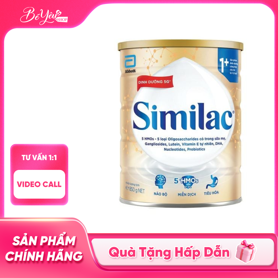 Sữa Bột Similac Dinh Dưỡng 5G 1+ 800G