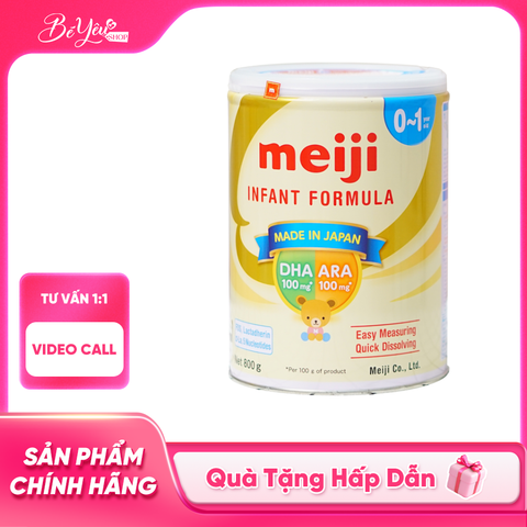 Sữa Lon 0-1 Tuổi Meiji IF 800Gr