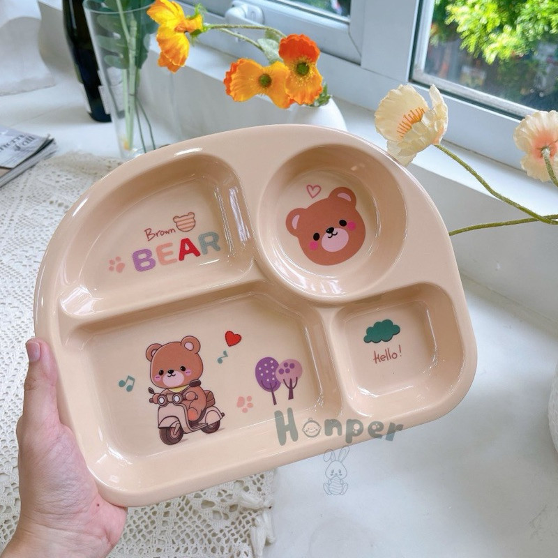 Khay Ăn Dặm Honper 4 Ngăn HP2316