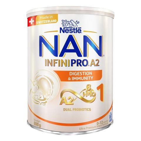 Sữa Bột Nan Infinipro A2 6HMO Số 1 800G