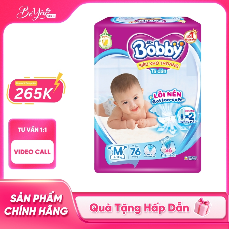 Tã Dán Bobby M 76M