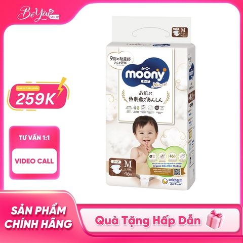 Tã Dán M Moony Natural 46M